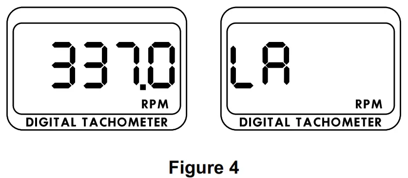 Dwyer TAC-L Series Portable Digital Tachometer - Figure 4