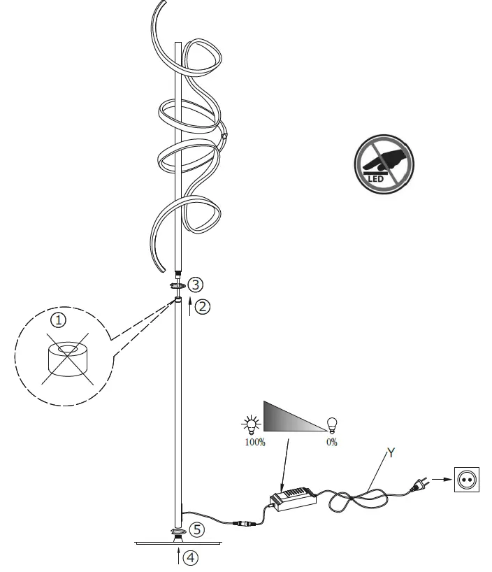 LeuchtenDirekt 19031-21-01 LED Floor Lamp 02