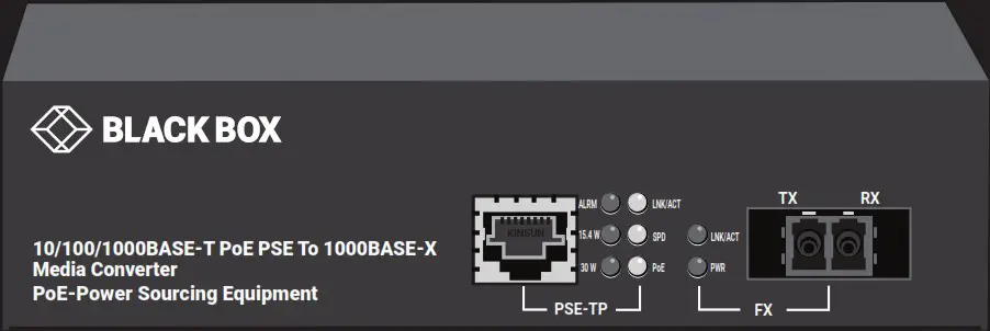 BLACK BOX LPS500A MM LC R3 Transceiver or Media Converter - cover