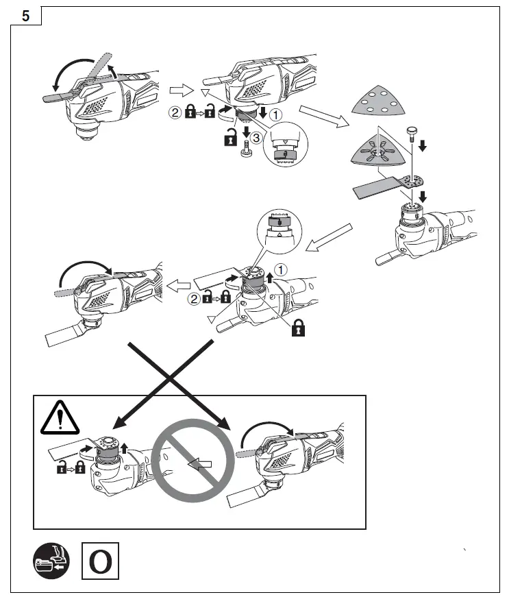 HIKOKI CV 18DBL 18V Electric Multi-function Oscillating Tool fig 14