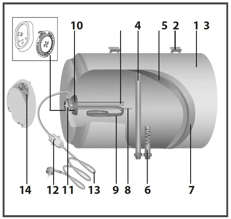 ARISTON 3700542 PRO1 ECO ABS PW 150 V Electric Water Heaters FIG 17