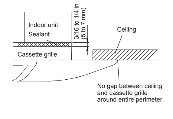 FUJITSU Halcyon BTU Ceiling Cassette Air Handler - Connection cable 11