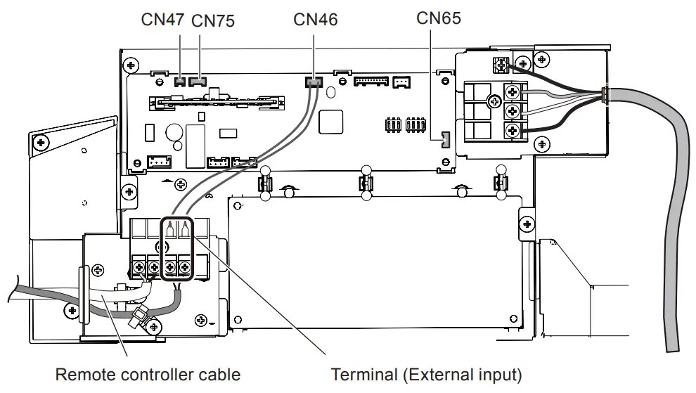 FUJITSU Halcyon BTU Ceiling Cassette Air Handler - Connection cable 15