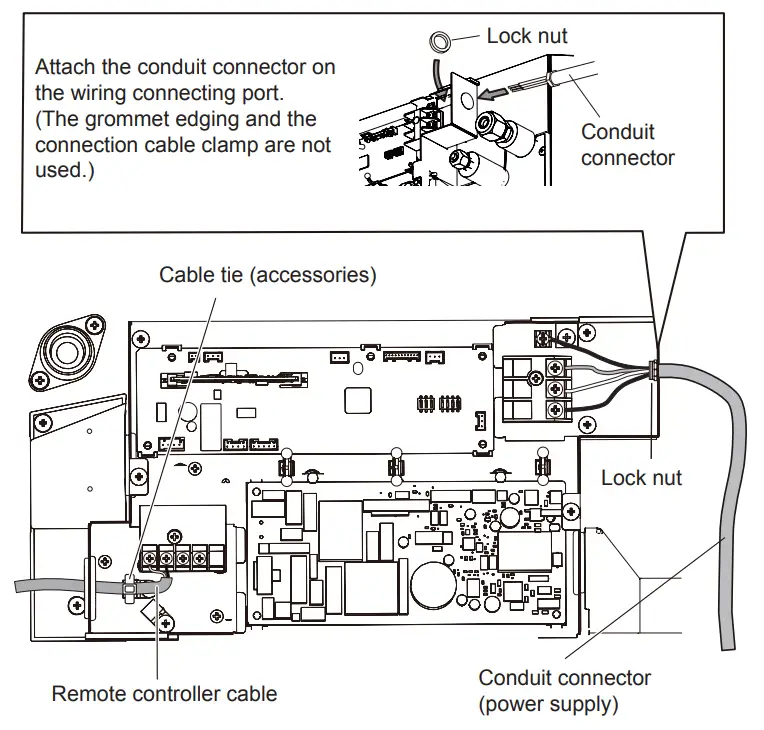 FUJITSU Halcyon BTU Ceiling Cassette Air Handler - Connection cable 7