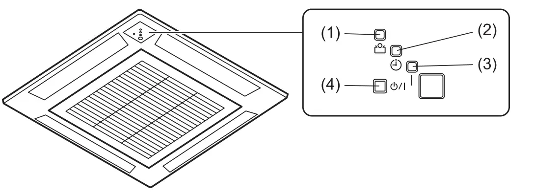 FUJITSU Halcyon BTU Ceiling Cassette Air Handler -Output select8