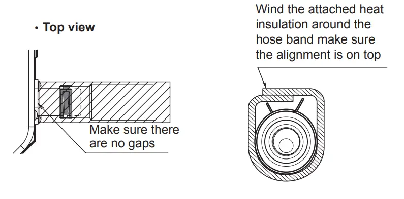 FUJITSU Halcyon BTU Ceiling Cassette Air Handler - drain pipe3