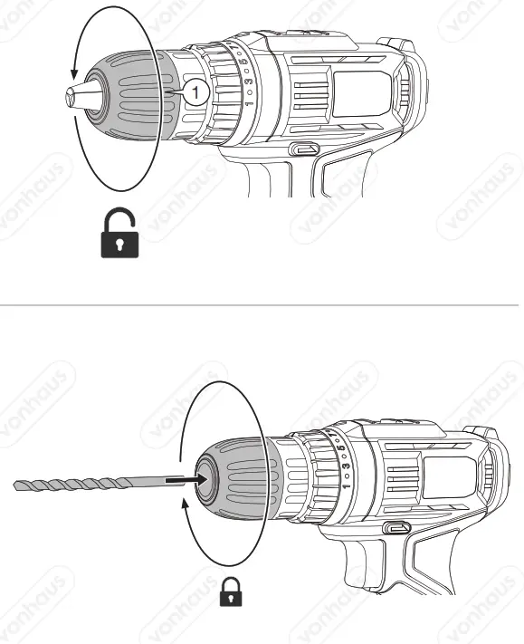 VonHaus 3500166 E-Series 18V Cordless Drill Driver Body - Fig4