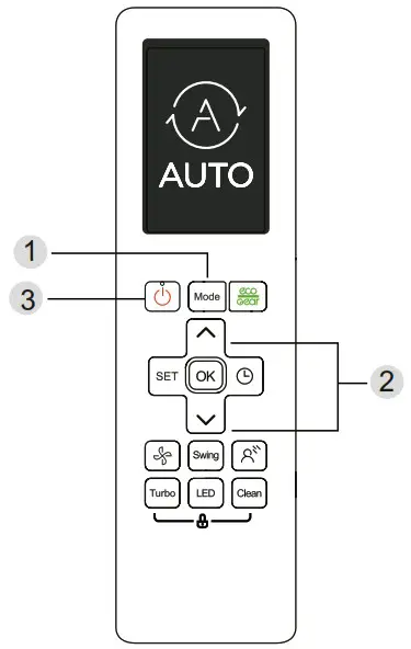 KAISAI Super Slim CASSETTE Air Conditioner - How to Use Basic Functions 1