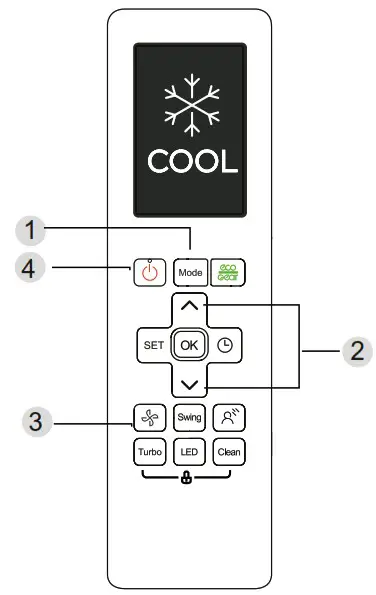 KAISAI Super Slim CASSETTE Air Conditioner - How to Use Basic Functions 2