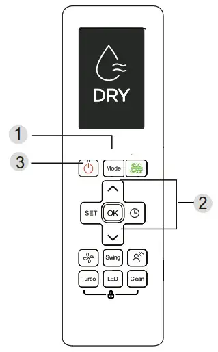 KAISAI Super Slim CASSETTE Air Conditioner - How to Use Basic Functions 3