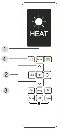 KAISAI Super Slim CASSETTE Air Conditioner - How to Use Basic Functions 4