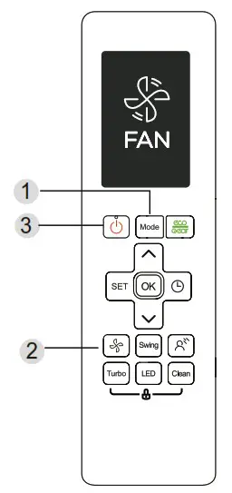 KAISAI Super Slim CASSETTE Air Conditioner - How to Use Basic Functions 5