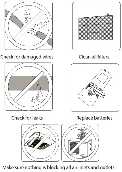 KAISAI Super Slim CASSETTE Air Conditioner - Maintenance 2
