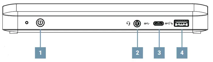 ProXtend USB-C DP1.4 MST Dock - FRONT