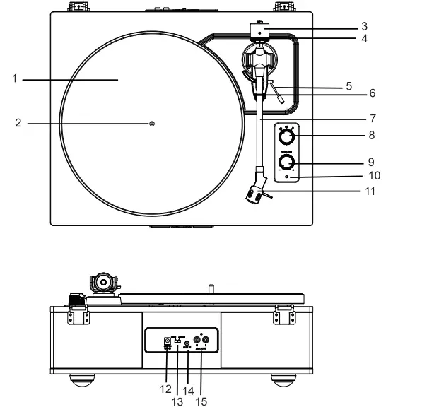 Angels-Horn-H019-Hi-Fi-Bluetooth-Turntable-with-Built-in-Speakers-FIG-1