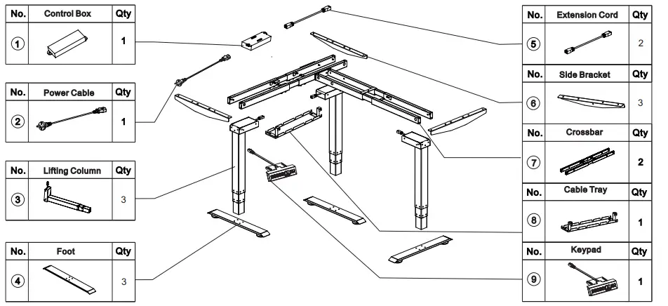 EFFYDESK-L-Shaped-Desk-Instruction-fig-4