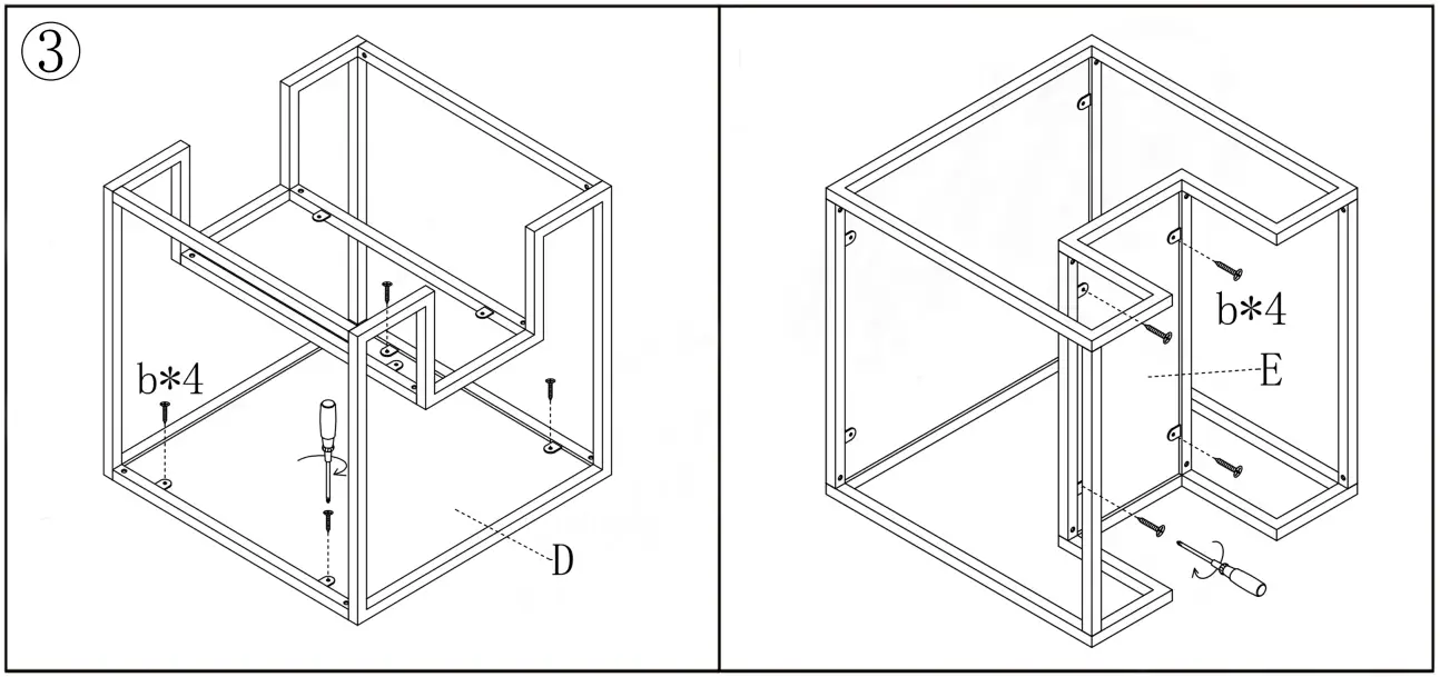 Aoibox SNMX3023 2-Tier Sturdy End Table Side Table - Fig 3