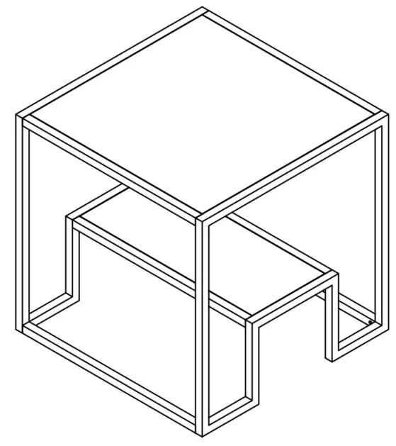 Aoibox SNMX3023 2-Tier Sturdy End Table Side Table