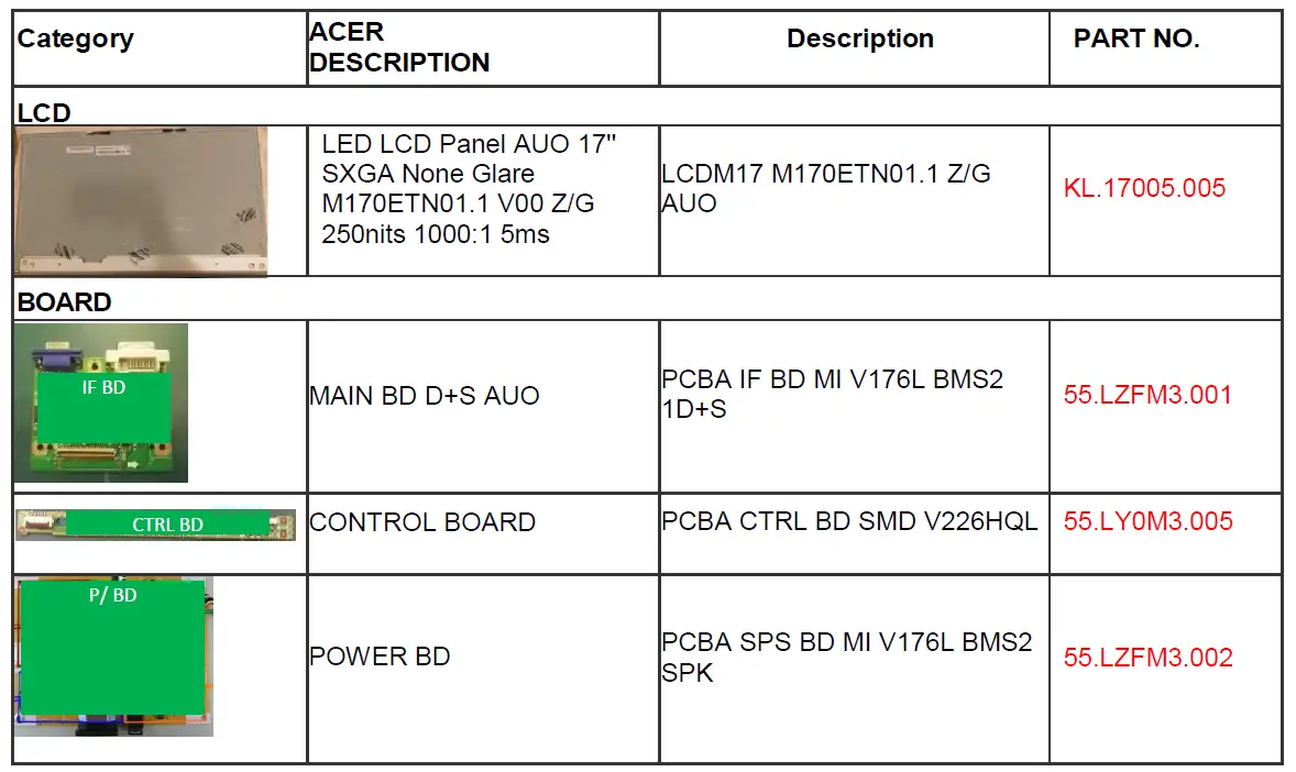 acer V176L Monitor Lifecycle Extension 15