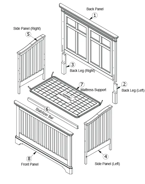 evolur-Signature-Provence-5-in-1-Convertible-Crib-FIG-2
