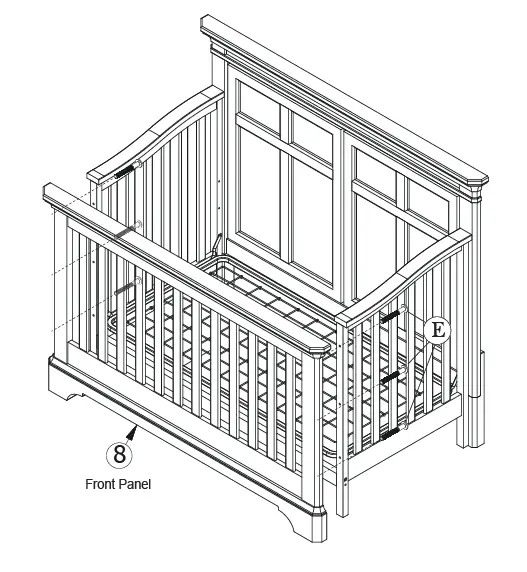 evolur-Signature-Provence-5-in-1-Convertible-Crib-FIG-8