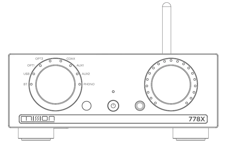 mission 778X Digital-to-Analogue Converter Stereo Amplifier