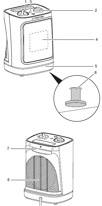 TROTEC TFC 15 E Fan Heater 4