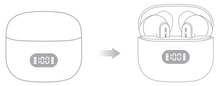 CAPOXO H06 Wireless Earbuds - overview 3