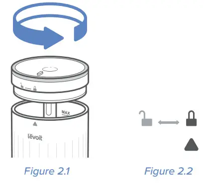 levoit Classic 150-RWH Mini Ultrasonic - Figure 2.1