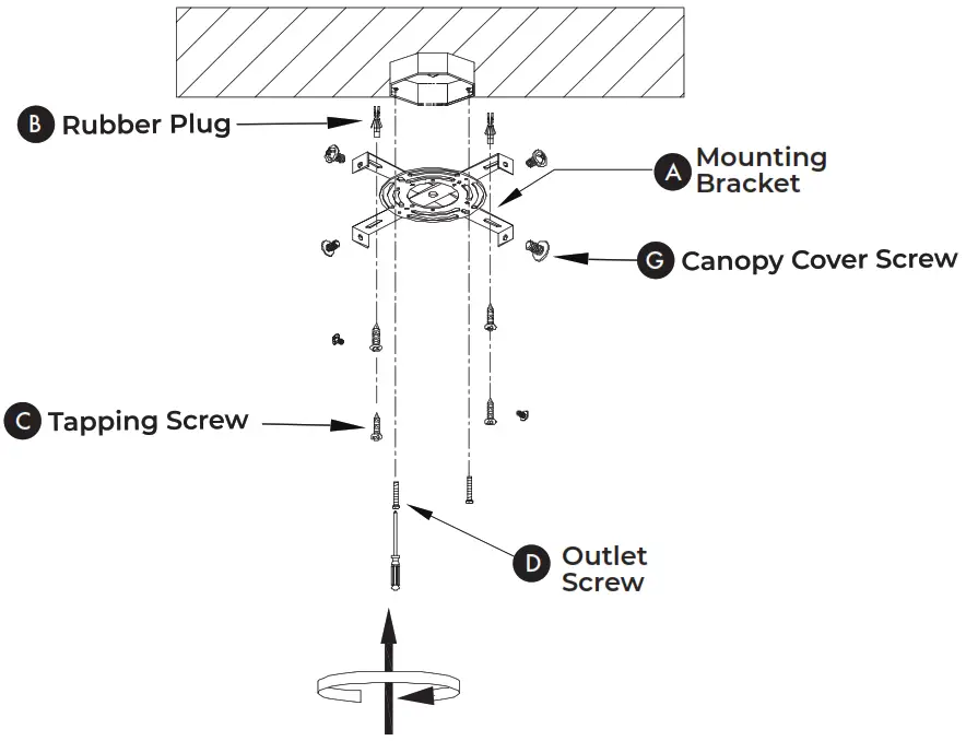 VONN VAC3315 5-Light Integrated LED Black Chandelier Lighting Fixture - fig 10