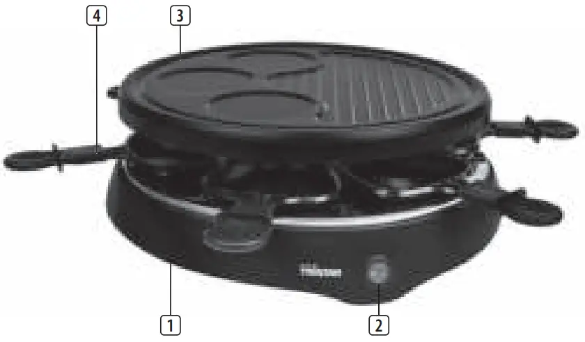 TRISTAR RA-2998 Raclette Grill Plate-fig3