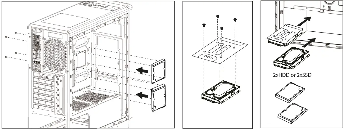 MARS GAMING GAMING MIDTOWER MC500 - hdd 2