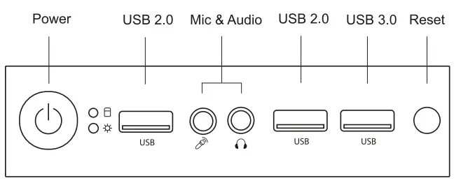 MARS GAMING GAMING MIDTOWER MC500 - panel