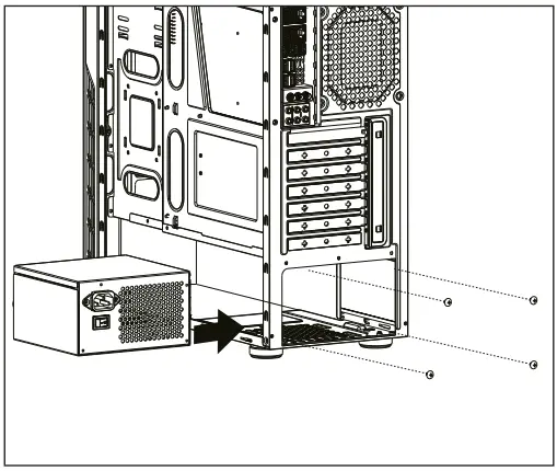 MARS GAMING GAMING MIDTOWER MC500 - psu