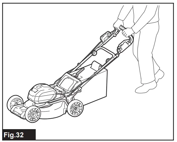 makita LM001G and PDC1200 Cordless Lawn Mower - Figure 32