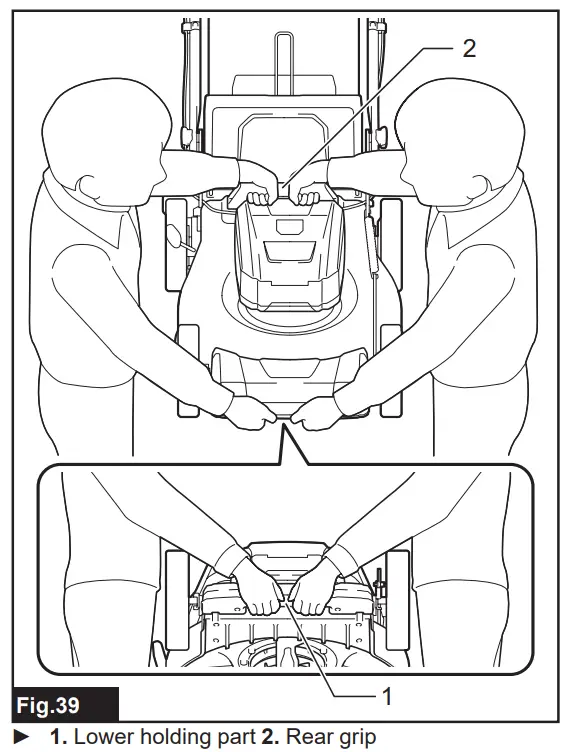 makita LM001G and PDC1200 Cordless Lawn Mower - Figure 42