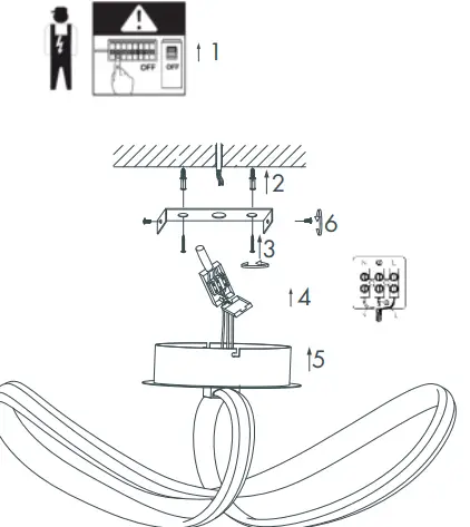 QAZQA 98212 Viola Due CL Satin Modern LED Ceiling Lamp 1