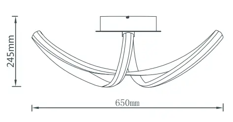 QAZQA 98212 Viola Due CL Satin Modern LED Ceiling Lamp 3