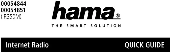 hama IR350M Internet Radio User Guide