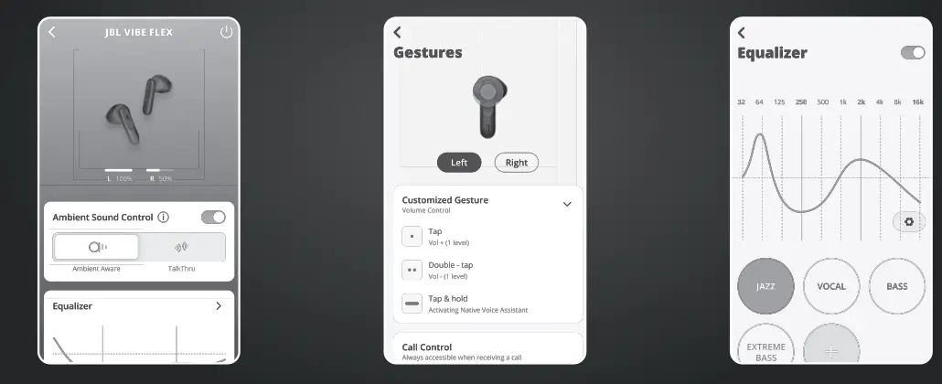 JBL Vibe Flex Wireless Black Earbuds - Fig 8