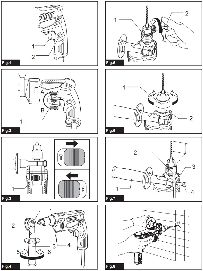 makita M8103 Cordless Hammer Drill - 1