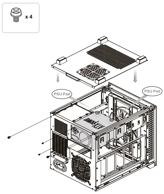 thermaltake CA-1V1-00S1WN-00 Divider 200 TG Micro Case - 3