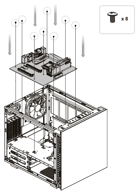 thermaltake CA-1V1-00S1WN-00 Divider 200 TG Micro Case - 4