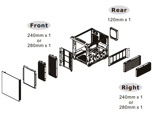 thermaltake CA-1V1-00S1WN-00 Divider 200 TG Micro Case - 9
