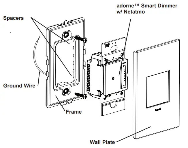 legrand WNAL50 adorne SofTap Smart Tru Universal Dimmer - fig 1