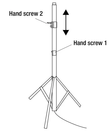FEIT Electric BALL-1 LED Balloon Light White + RGBYO - Once the tripod legs have been adjusted to the desired position,