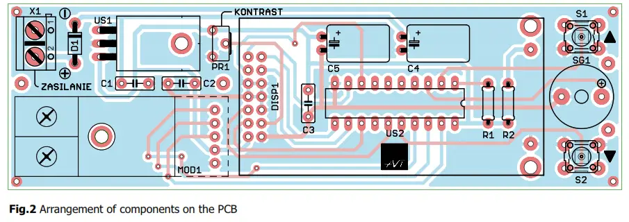 AVT1960 Thermometer with Thermocouple and Alarm - Components