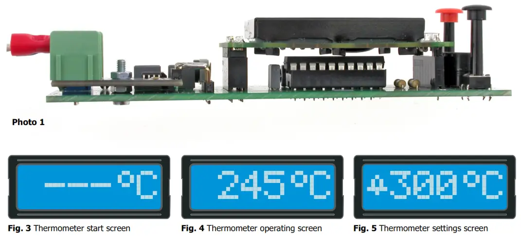 AVT1960 Thermometer with Thermocouple and Alarm - Thermometer