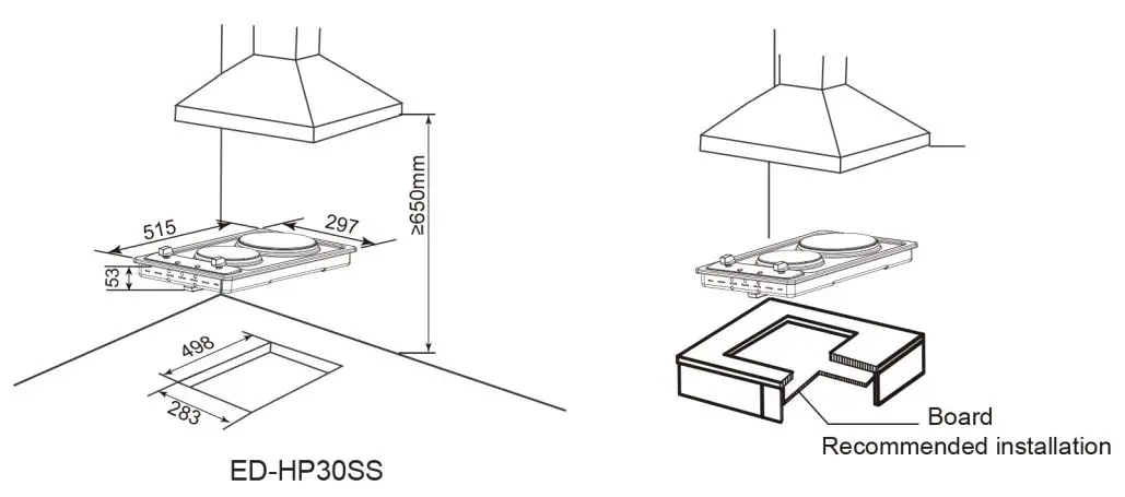 eurotech ED-HP60SS 60cm Hotplate Cooktop - 5