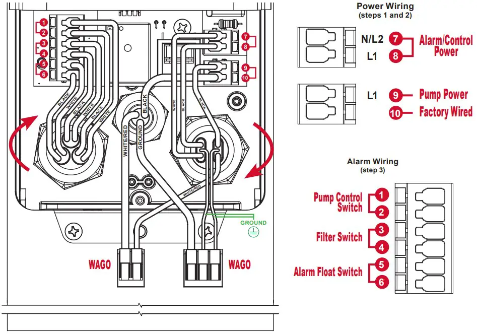 Wiring and Piggyback Plug Connections